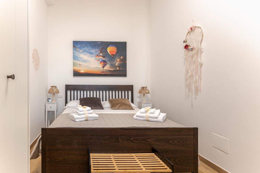 Camera da letto dell'appartamento Sole